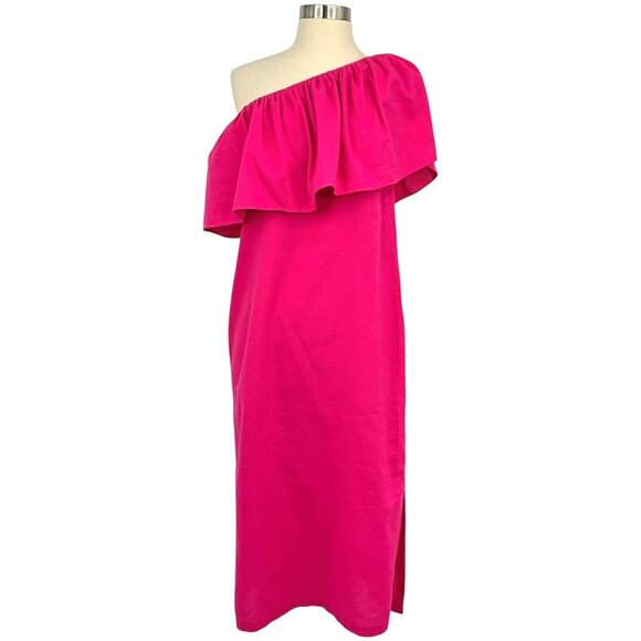 Tuckernuck Dresses & Skirts - Tuckernuck Pomander Place Valencia Ruffle Shoulder Linen Blend Dress Size XS